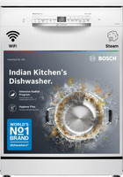BOSCH SMS6IKW01I Home Connect Free Standing 14 Place Settings Dishwasher