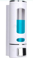 HIQUE Glossy White 400 Ml Heavy Duty Abs Plastic Body Liquid Soap Shampoo Dispenser Liquid Soap Dispenser Plastic Bathroom Set(Pack of 1)