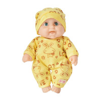 EL FIGO Cute Little Teddy Boy Toy in Printed Dress (Doll for Kids) Moveable Hands & Legs(Yellow)