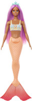 BARBIE Mermaid Doll 3 with Colorful Hair, Tails and Headband Accessories(Multicolor)