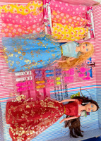 chalsi barbie doll(Multicolor, Red, Blue, Maroon)