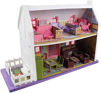 K.D Tinytots Dream Doll House 34 pcs | Role Play Set | Doll House with Furniture(Multicolor)