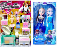 ANANYA CREATIONS Doll House Set for Girl's Combo of 2 Funny Doll House Pretend Play Set(Multicolor)