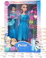 Mubco Frozen Elsa & Little Baby Doll Set Accessories Kids Roleplay Toys Gift(Multicolor)