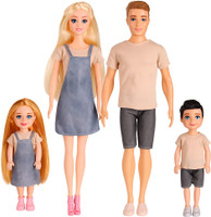 Ladli Premium Family Dolls Set | Fashion Dress Change Dolls for Girls Birthday Gift(Multicolor)