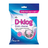 Pidilite D-Klog Powder Drain Opener(160 g, Pack of 4)