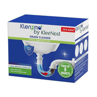 Kleenest Klenzmo Drain Expert Powder | Powerful Drain Opener for Kitchen & Bathroom Powder Drain Opener(200 g, Pack of 8)