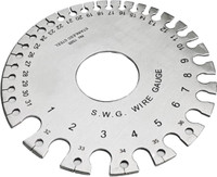 AS TOOL CENTER SWG Standard Wire Gauge Plate Meter Measuring Tool Scale Snap Gauge