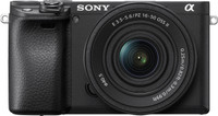 SONY ILCE-6400K Mirrorless Camera Body with SELP16502 Power Zoom(Black)