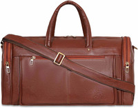 Leather World Duffel bag Textured Leatherette Stylish & Spacious Weekender Duffel Without Wheels