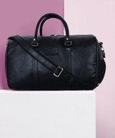 Leather World Duffel Bag Luggage Bag with shoe Compartments Duffel Without Wheels