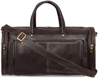 Leather World Duffel bag Textured Leatherette Stylish & Spacious Weekender Duffel Without Wheels
