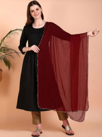 kanha creation Chiffon Solid Women Dupatta