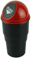 Dhuli Plastic Car Mini Truck Trash Rubbish Garbage Can Cargo Storage Box Bin Container Plastic Dustbin(Black, Red)