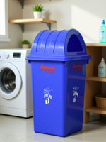 Rgtas Garbage Dustbin for Home and Kitchen Plastic Dustbin 80 litre (Blue) Plastic Dustbin(Blue)