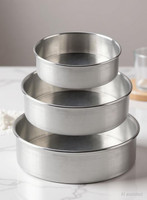 Nxt Gen Aluminium Cake Mould(Pack of 3)