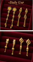 Ledarauraplus Gold plated earrings for women and girl party wear traditional earring Brass Drops & Danglers