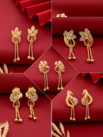 Malila Trending Earrings Combo Set for Women Brass Huggie Earring