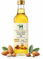 Hita Organic Cold Pressed Almond Oil Pure Natural Hair | Skin Care Oil | Baking & Sauteing Almond Oil(100 ml)
