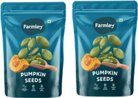 Farmley Premium Pumpkin Seeds 400g, Pack of 2, Each-200g Pumpkin Seeds(2 x 200 g)