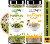 NutroVally Pumpkin & Sunflower Combo for Weight Loss | Magnesium & Minerals Rich Diet Snack Pumpkin Seeds, Sunflower Seeds(2 x 100 g)