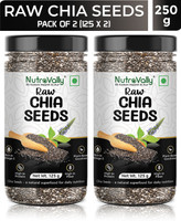 NutroVally Chia Seeds for Weight Loss | Rich in Omega3 & 100% Natural Diet Seeds Chia Seeds(2 x 125 g)