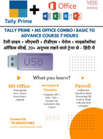 veertutorial TALLY PRIME + MS OFFICE BASIC TO ADVANCE COURSE IN HINDI(PEN DRIVE)