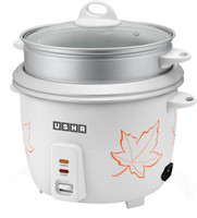 USHA RC18SS2 D Electric Rice Cooker with Steaming Feature(1.8 L, White)