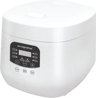 SIGNATIZE Smart Electric Rice Cooker Portable Rice Cooker for 2-6 People Touch Control Electric Rice Cooker with Steaming Feature(5 L, White)