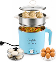 Solara Essentials Multipurpose Kettle 1.2L with Steamer, Egg Boiler, Rice Cooker Food Steamer(1.2 L, Light Blue) Flipkart Deal