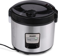 AGARO Regency Electric Rice Cooker, Ceramic Coated Inner Bowl, Electric Rice Cooker(5 L, Silver and Black)