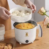 diyaansh Double electric cooker Electric Pressure Cooker, Travel Cooker, Food Steamer, Rice Cooker(1.8 L, White with gray accents)