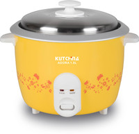 Kutchina Adora Non Stick Electric Rice Cooker with Steaming Feature(1.8 L, Yellow)