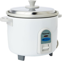 Panasonic SR-WA10E PACK OF 1 Electric Rice Cooker with Steaming Feature(1 L, White)