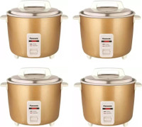 Panasonic SR-W18GH Automatic Warmer Cooker Pack of 4 Electric Rice Cooker with Steaming Feature(4.4 L, Beige, Pack of 4)