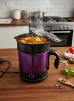 PRATYANG Electric Multi Cook Kettle with Steamer |Multipurpose Cooker| 3 Modes |P34 Egg Cooker, Food Steamer, Rice Cooker, Travel Cooker(1.5 L, Multicolor)