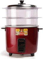 Panasonic SR-WA22H (SS) Food Steamer, Rice Cooker(2.2 L, Red)
