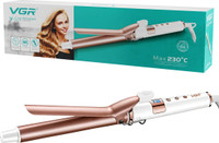 VGR V-578 Professional Hair Curling Wand,with LED Display,Adjustable Heat 230°C Max Electric Hair Curler(Barrel Diameter: 25 mm)