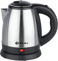 BAJAJ KTX 1.2L DLX Electric Kettle cool touch handle with 2 year warranty Electric Kettle(1.2 L, Silver)