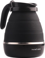 InstaCuppa Foldable Silicone Electric Kettle Electric Kettle(0.6 L, Black)