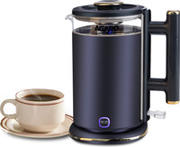 AGARO Regal Electric Kettle with Keep Warm Function, Stainless Steel & Glass body Electric Kettle(1.5 L, Black)