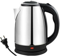 KEVRIZ 1.8 Litre Stainless Steel Kettle with Pink Travel Bottle Electric Kettle(1.8 L, Black)