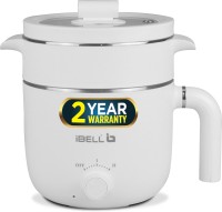 iBELL MPK15M Multi Purpose Kettle with 2 Inner Pot, Egg boiler tray, Temperature Knob, Multi Cooker Electric Kettle(1.5 L, White)