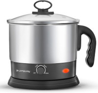 Longway Handy Multi Cooker Electric Kettle(1.5 L, Silver,Black)