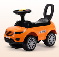 LuvLap Starlight Car with Music,Ride on for kids 1-3 years upto 25 Kgs Car Non Battery Operated Ride On(Orange)