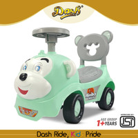 Dash Monkey Ride On for Kids Push Car for Baby with Backrest & Under Seat Storage Box Rideons & Wagons Non Battery Operated Ride On(Green)