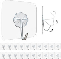 Innovista Flower Hook Heavy Duty Self-Adhesive Waterproof Wall Hooks for Home