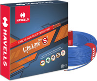 HAVELLS HRFR PVC 1 sq/mm Blue 90 m Wire(Blue)
