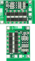 Digital Craft 2pc Battery Management Board 3S 40A 12.6V Lithium BMS for DIY Projects X Automotive Electronic Hobby Kit