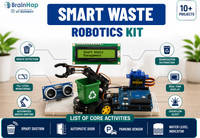 Brainhap Smart Waste Robotics Kit | Arduino STEM DIY Learning Kit | 10+ Projects Educational Electronic Hobby Kit